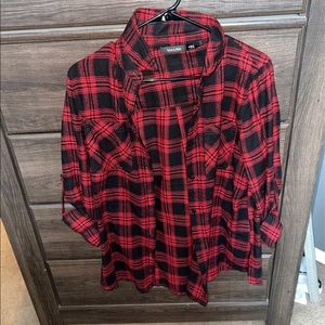 Buffalo plaid button down